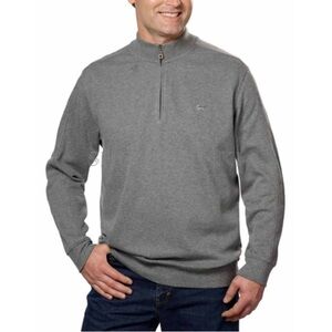 Greg Norman Gray 1/4 Zip Pullover Sweater